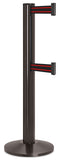 Statuary Bronze ADA Compliant Double-Belted Stanchion