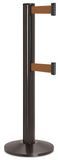 Statuary Bronze ADA Compliant Double-Belted Stanchion