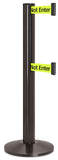 Statuary Bronze ADA Compliant Double-Belted Stanchion