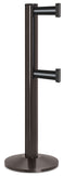 Statuary Bronze ADA Compliant Double-Belted Stanchion