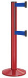 Torch Red ADA Compliant Double-Belted Stanchion