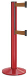 Torch Red ADA Compliant Double-Belted Stanchion