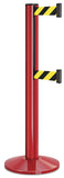 Torch Red ADA Compliant Double-Belted Stanchion