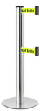 Chrome ADA Compliant Double-Belted Stanchion