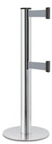 Chrome ADA Compliant Double-Belted Stanchion