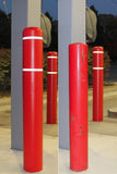 4" Bollard Covers with Reflective Tape (4"x72")