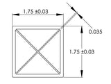 Type III Plastic Power Post with Multiple Feet Barricade