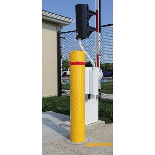 7"x40" Soft Padded Bollard Covers with Reflective Tape