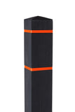 6" Square Bollard Covers with Reflective Tape