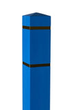 6" Square Bollard Covers with Reflective Tape