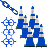 28" Traffic Cones & Chain Kit