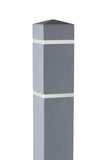 6" Square Bollard Covers with Reflective Tape