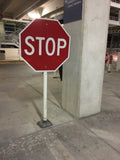 5’ Parking Lot Stop Sign Post