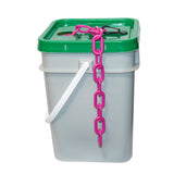 2" Heavy Duty Plastic Chain in a pail