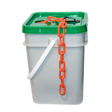 2" Heavy Duty Plastic Chain in a pail