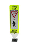 In-Street Pedestrian or Yield Crosswalk Sign