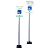 66" Handicap/ Van Accessible Sign Post, Fixed