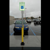 78" Sta-Rite Handicap Parking Bollard, Fixed