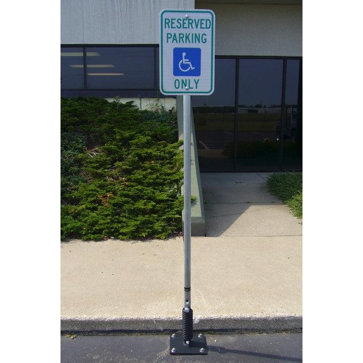 Lining Sign Post Parking Lot Sign Post