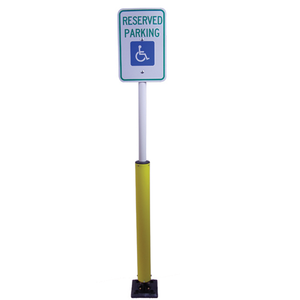 78" Sta-Rite Handicap Parking Bollard, Fixed