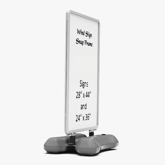 Snap-Frame Wind Sign